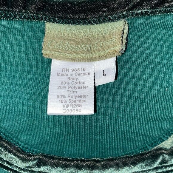 Vintage Coldwater Creek Green Sweater Size Large - Picture 2 of 3